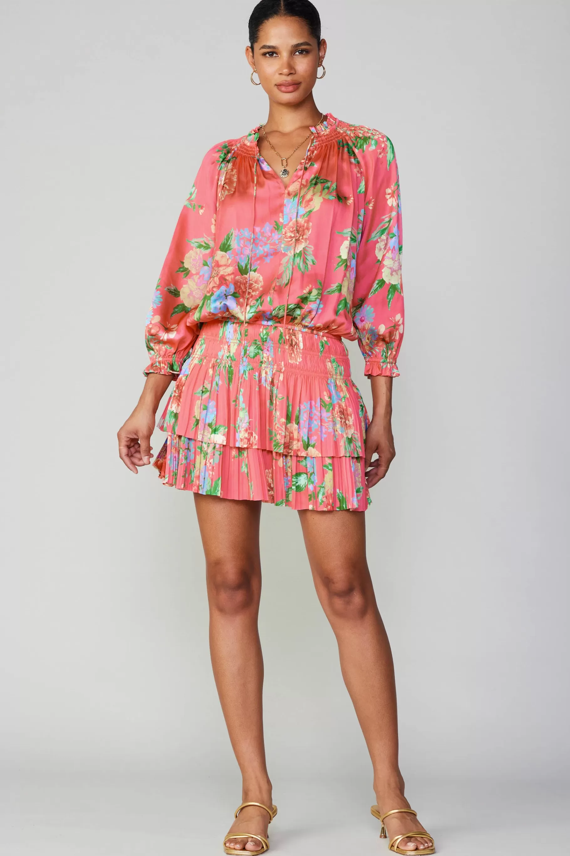 Current Air Mini Dresses>Aurelie Floral Mini Dress BRINKPINK