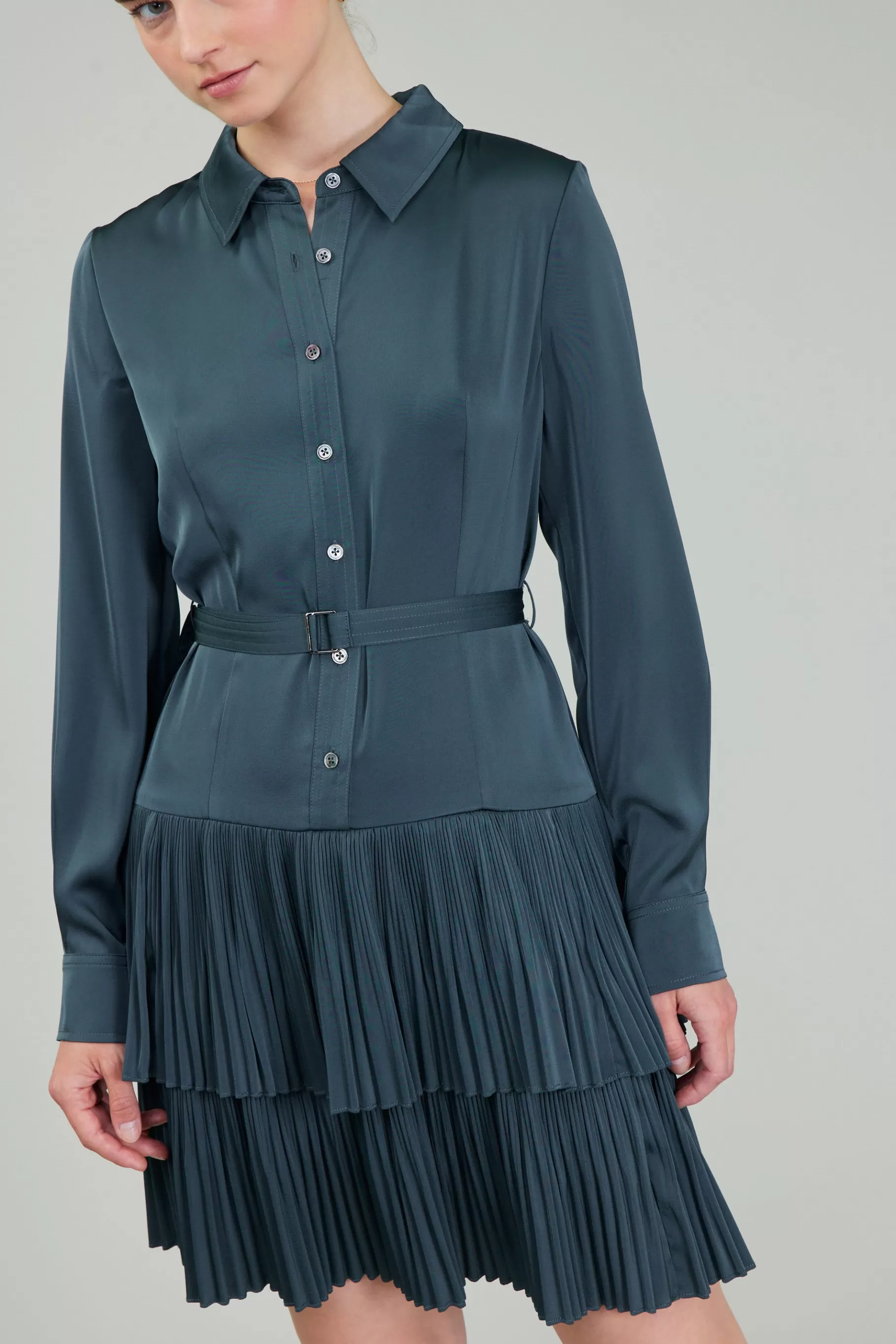 Current Air Mini Dresses>Carrera Mini Dress FORESTGREEN