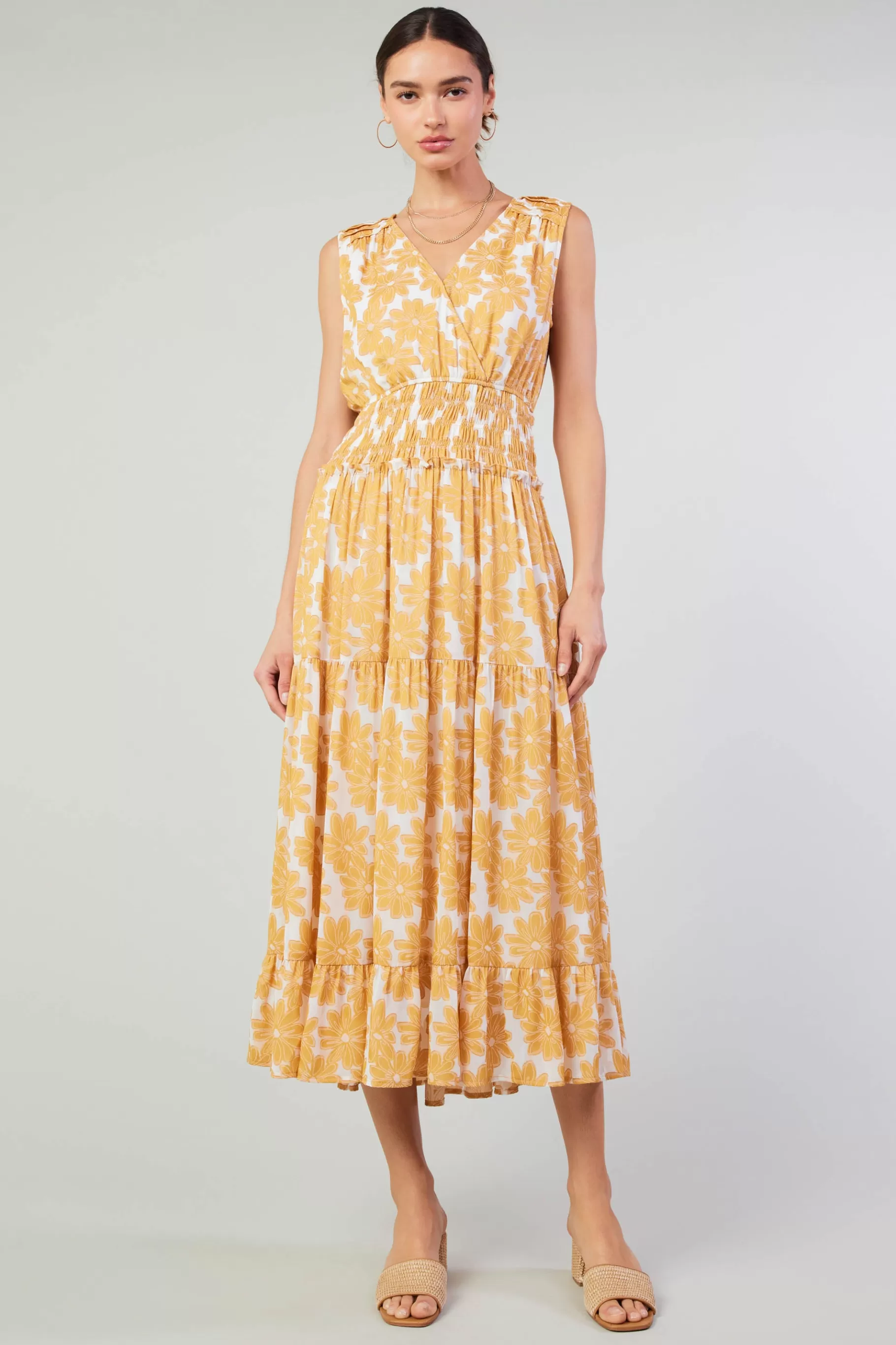 Current Air Maxi Dresses | Midi Dresses>Daisy Jacquard Maxi Dress MARMALADE