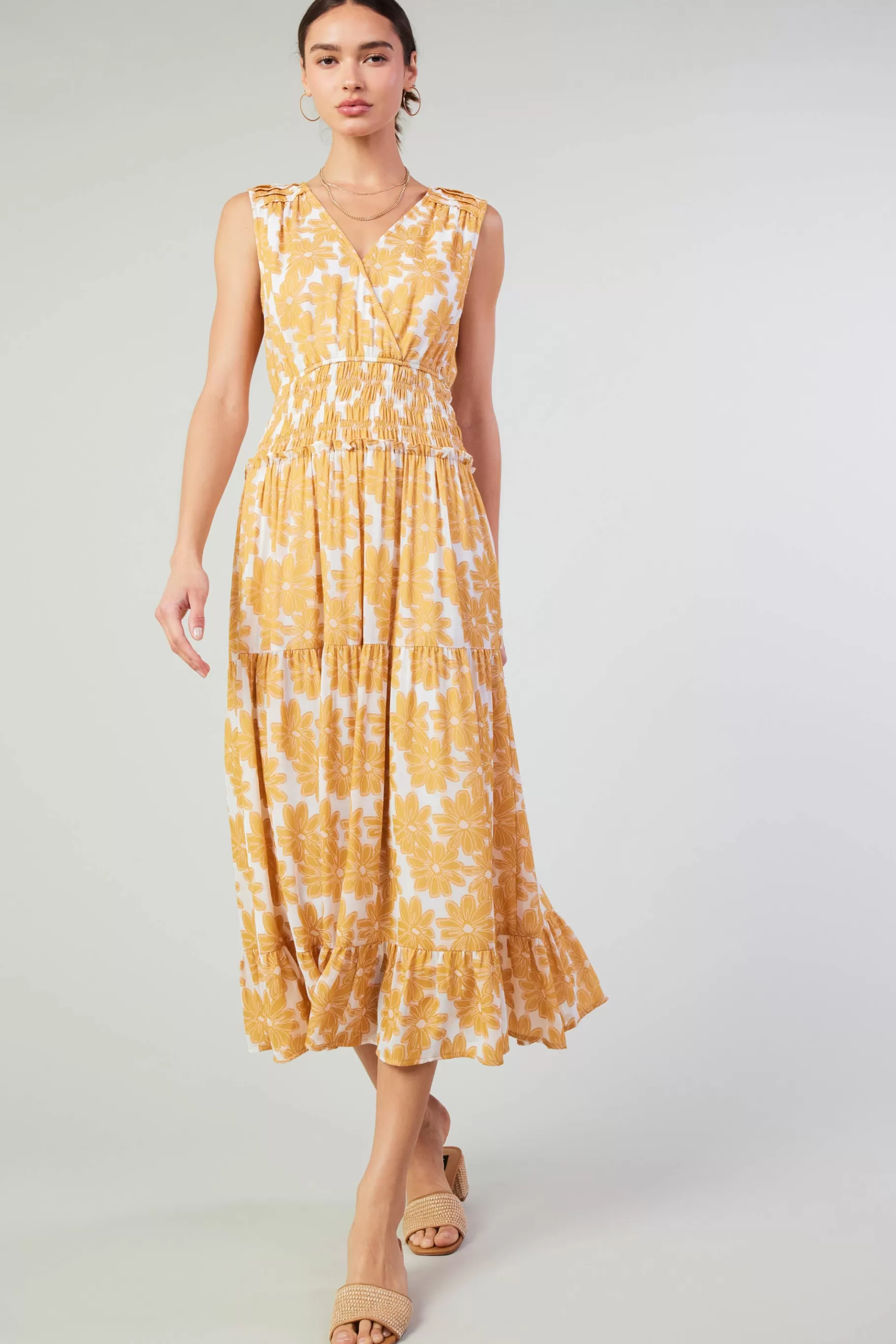 Current Air Maxi Dresses | Midi Dresses>Daisy Jacquard Maxi Dress MARMALADE