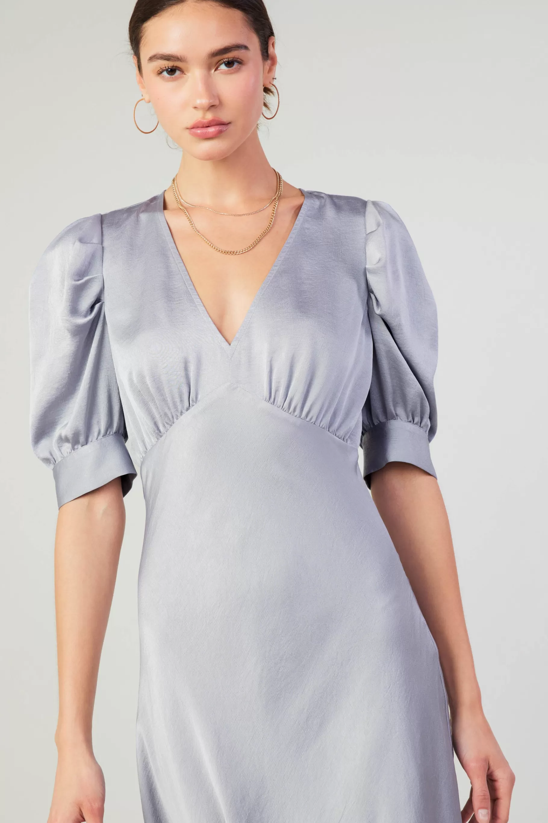 Current Air Maxi Dresses>Diana Maxi Dress SILVER