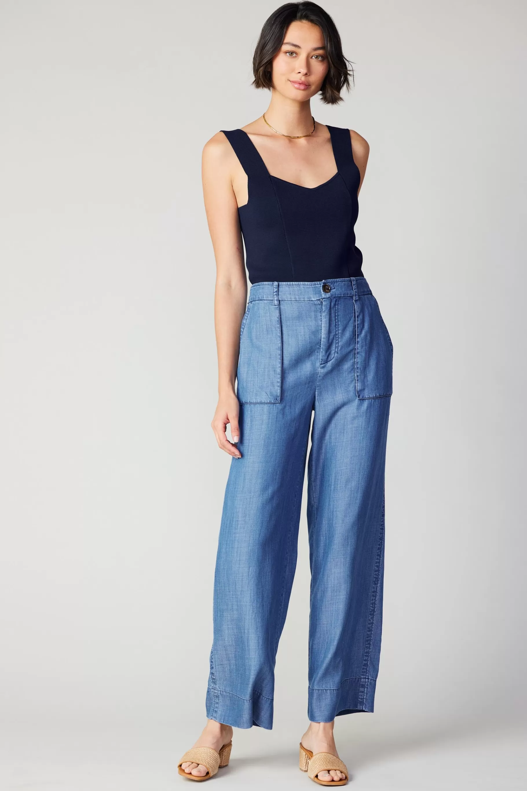Current Air Pants>Pocket Cargo Pants CHAMBRAY