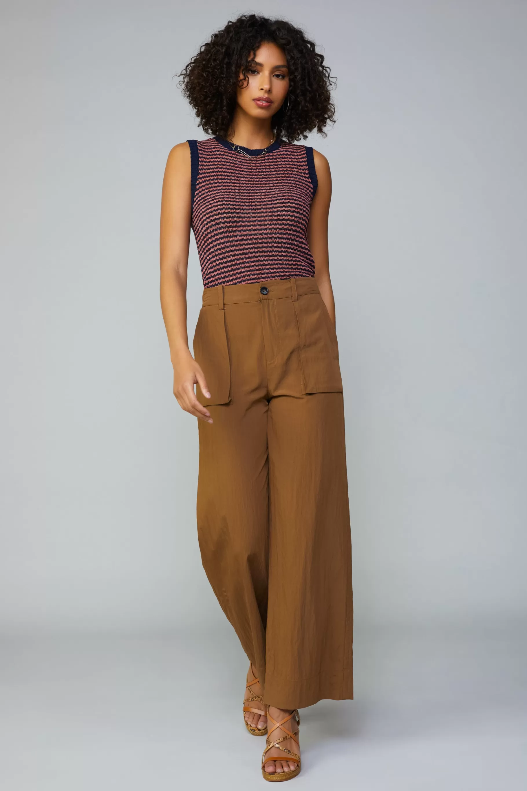 Current Air Pants>Pocket Detail Cargo Pant COCOA