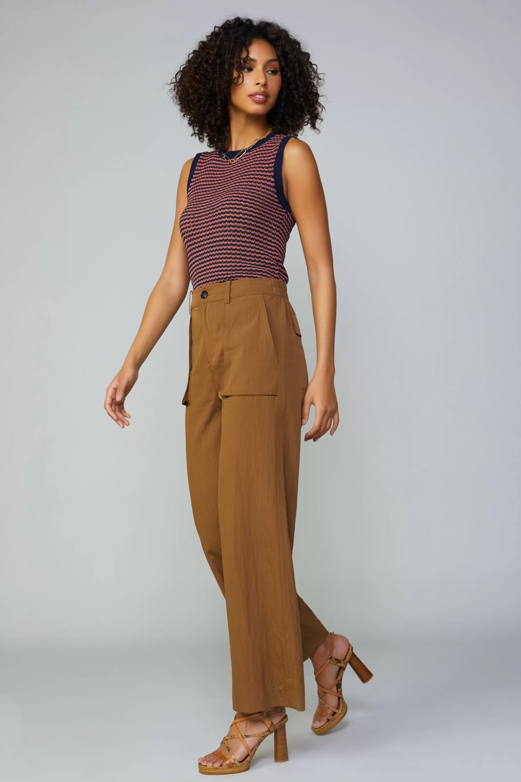 Current Air Pants>Pocket Detail Cargo Pant COCOA