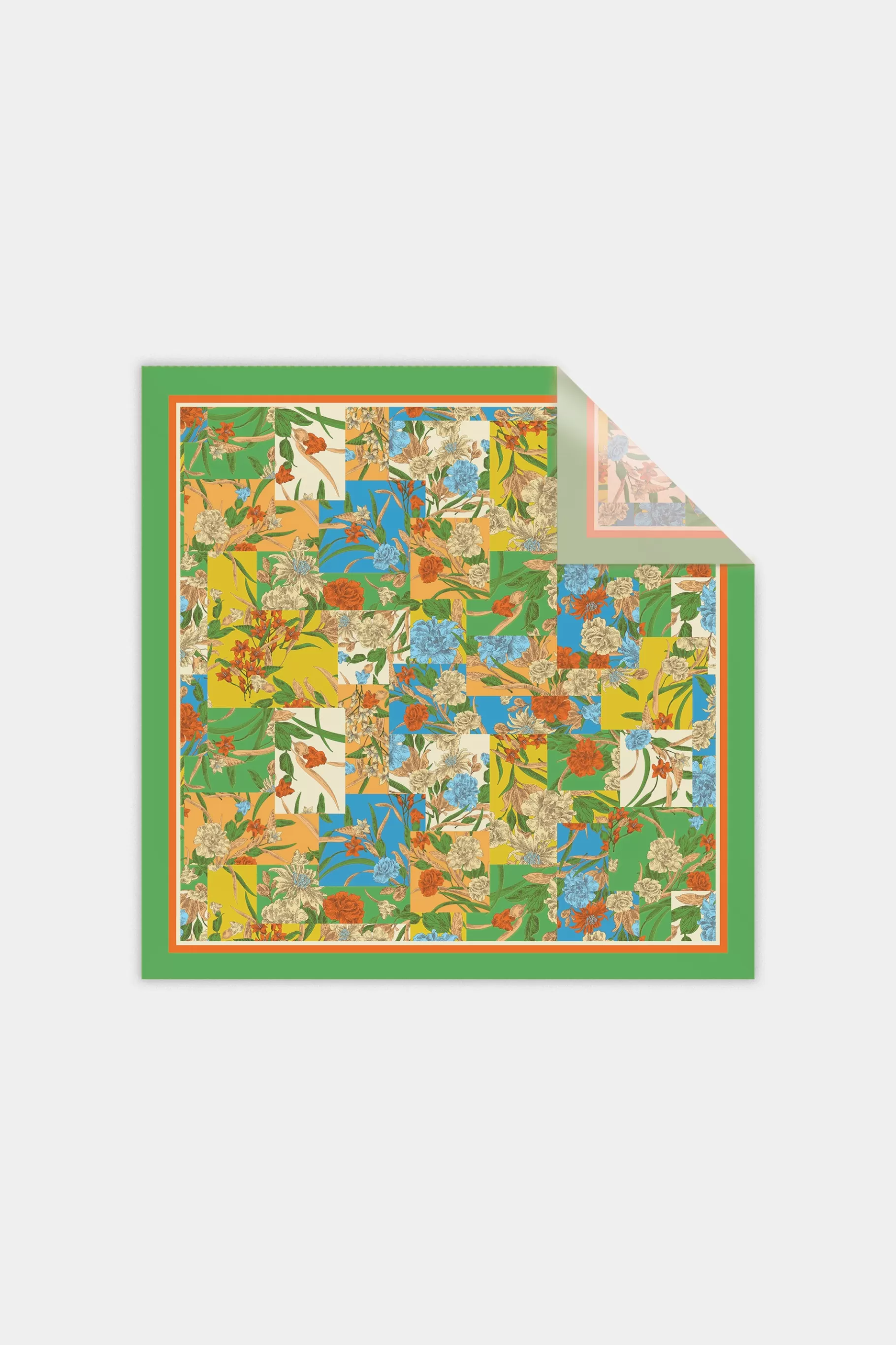 Current Air Accessories>Recycled Signature Print Large Scarf FLORALCOLORBLOCK