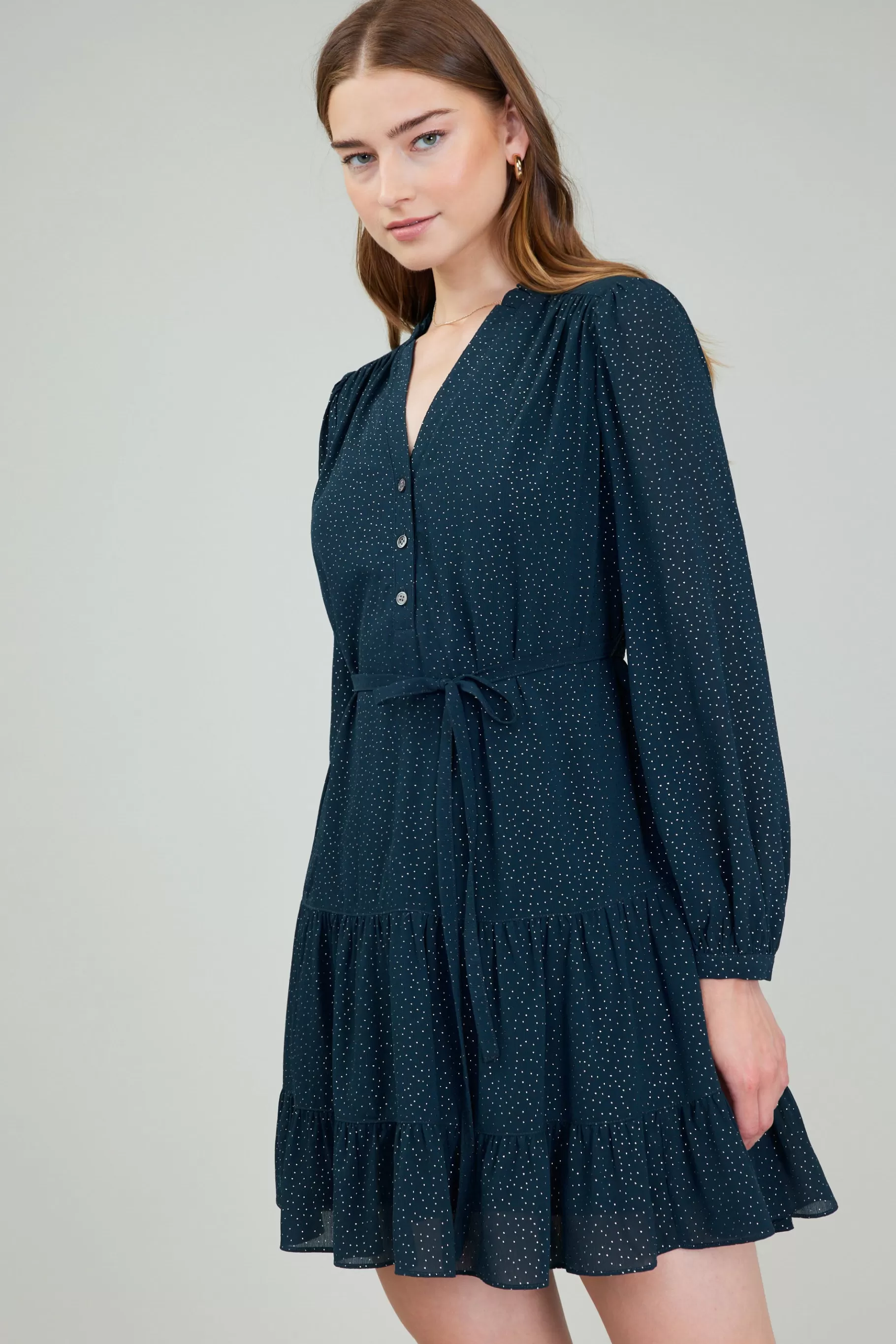 Current Air Mini Dresses>Sparkle Mini Dress DEEPTEAL