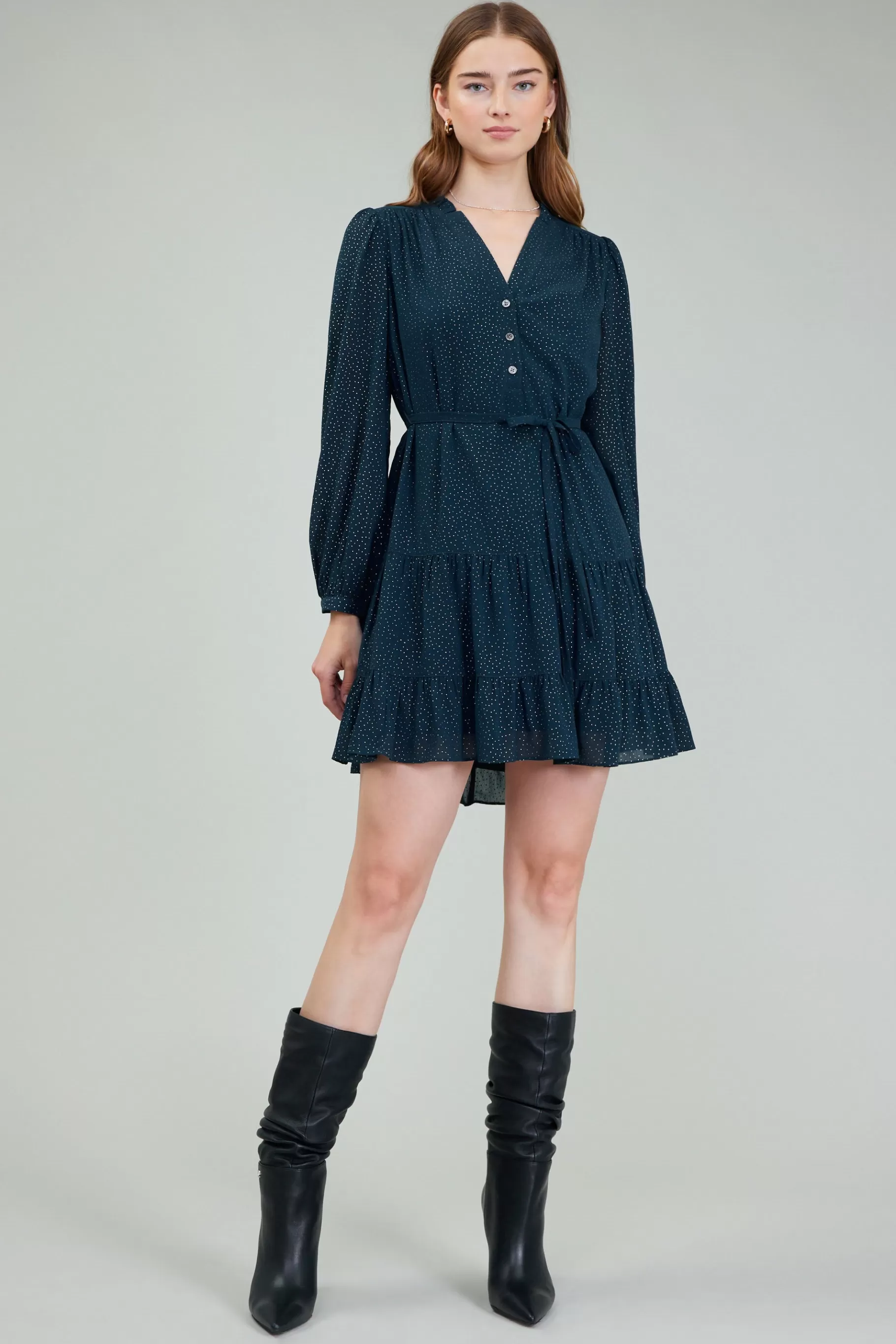 Current Air Mini Dresses>Sparkle Mini Dress DEEPTEAL