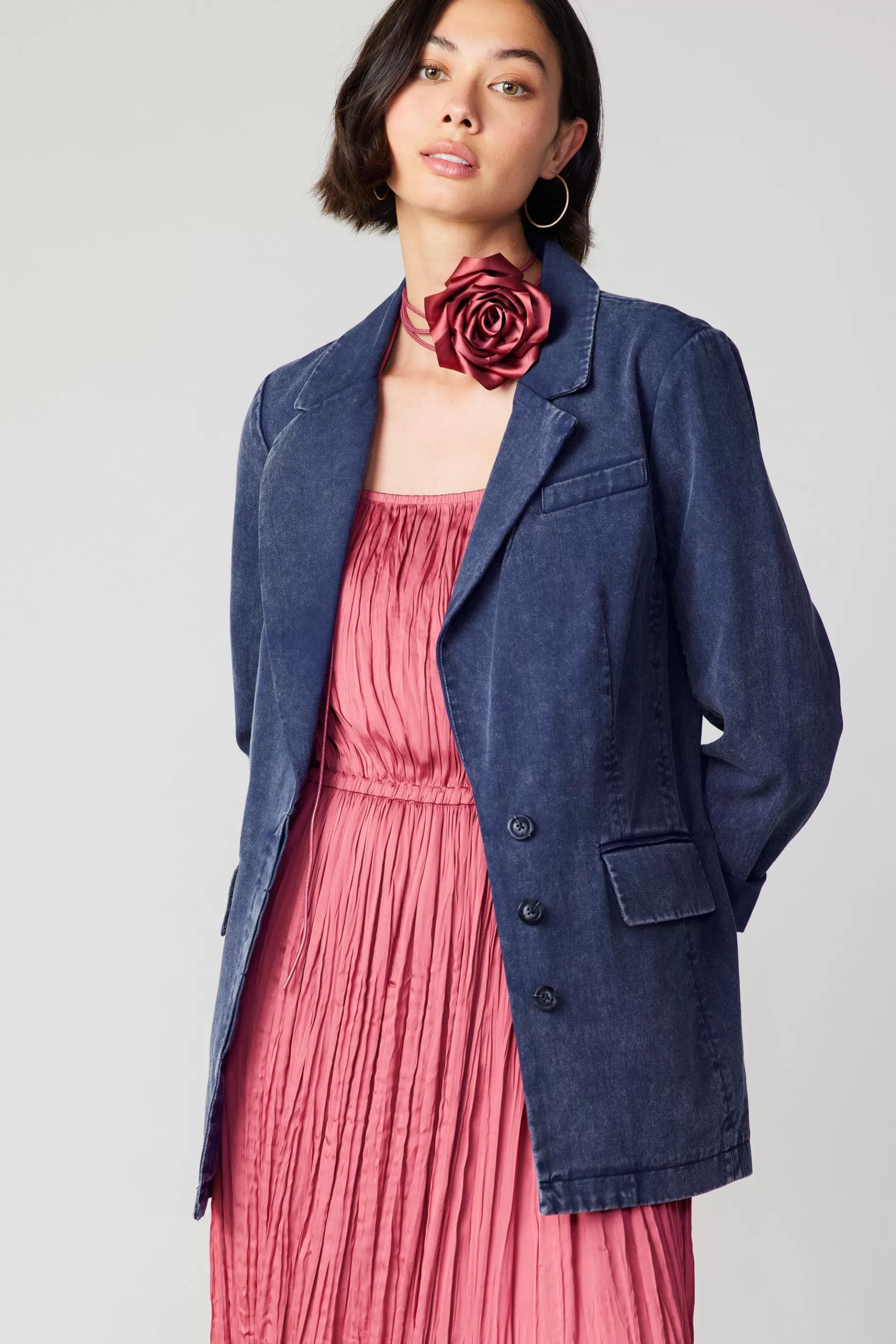 Current Air Coats & Jackets>Vintage Denim Jacket VINTAGEINDIGO