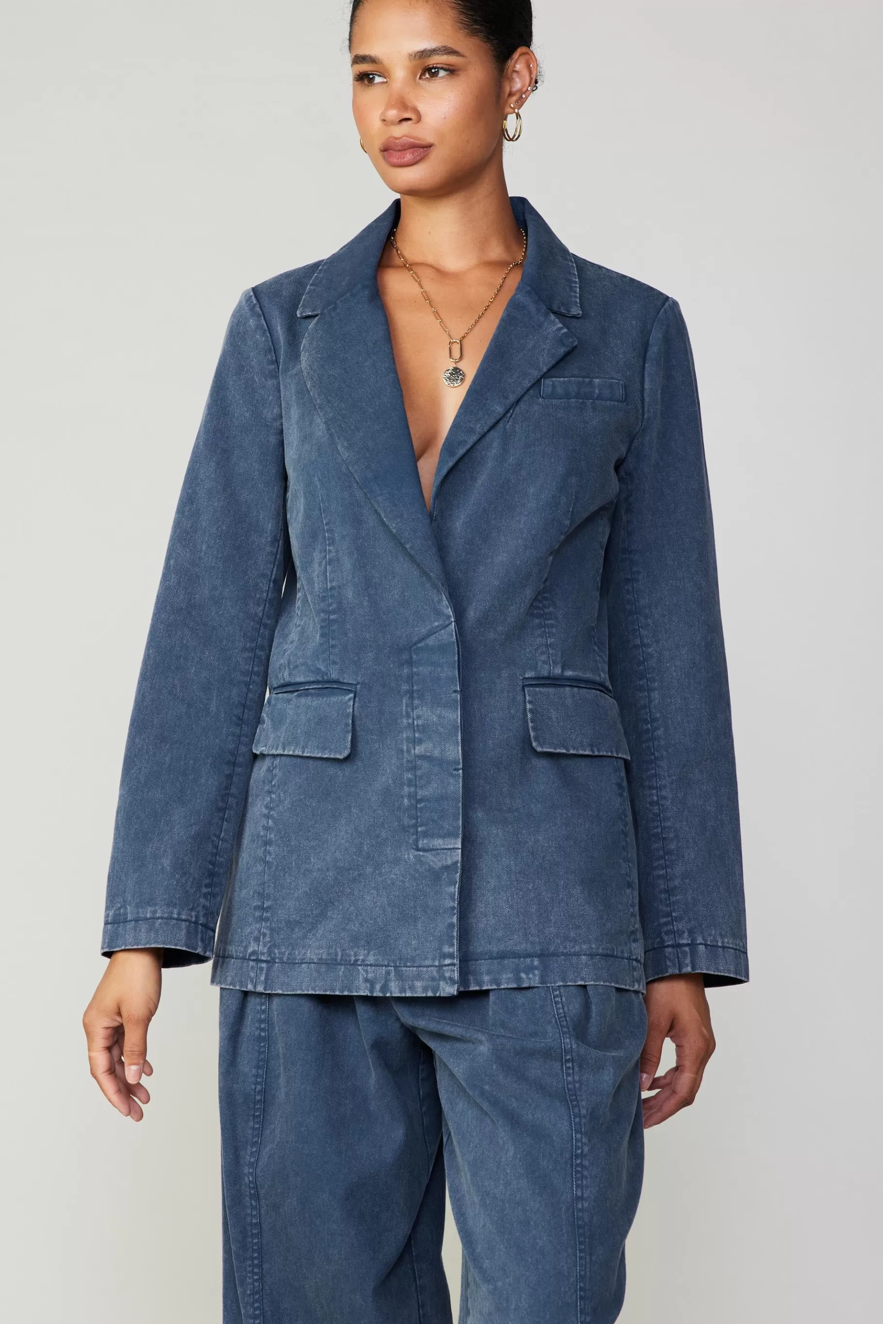 Current Air Coats & Jackets>Vintage Denim Jacket VINTAGEINDIGO