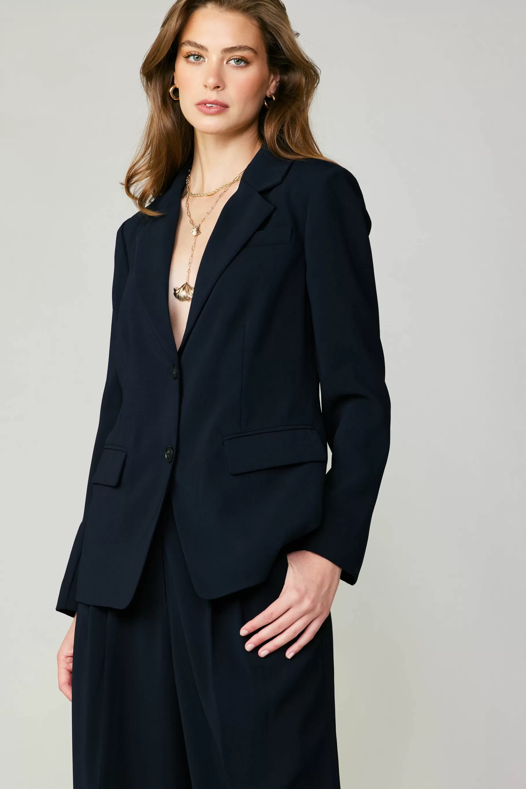 Current Air Coats & Jackets>Welt Pocket Blazer NAVY
