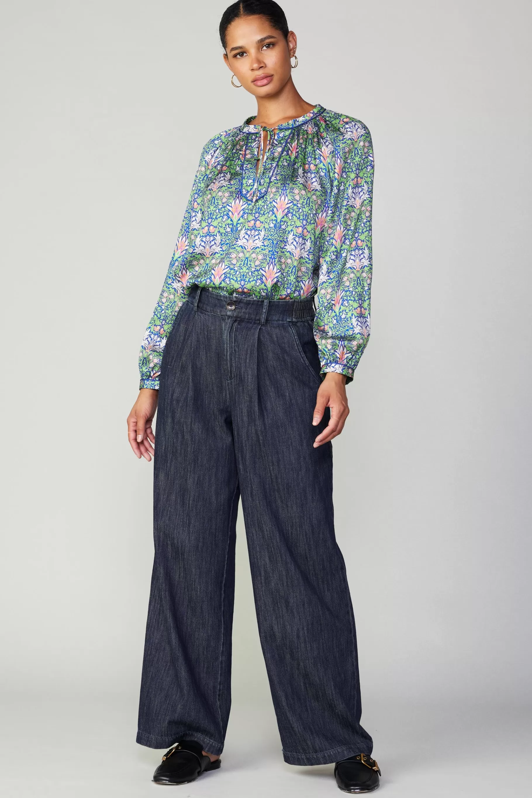 Current Air Pants>Wide Leg Denim Pants DARKINDIGO