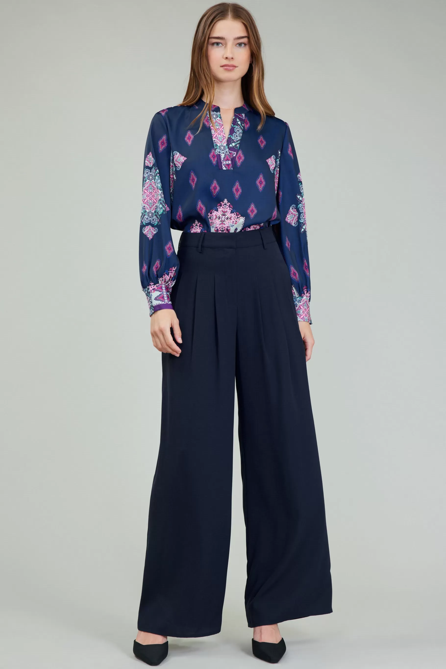 Current Air Pants>Wide Leg Trousers SLATENAVY
